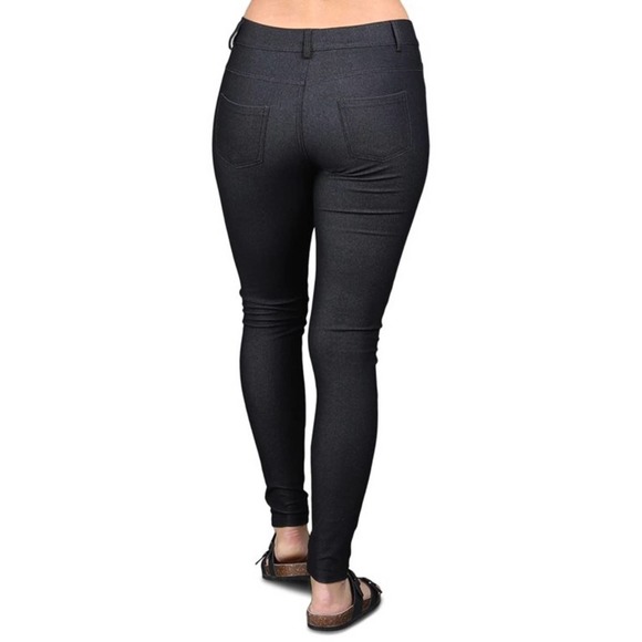 Yelete Jeggings Womens Small* Black Skinny Mid Rise Athleisure Stretch - Picture 2 of 10